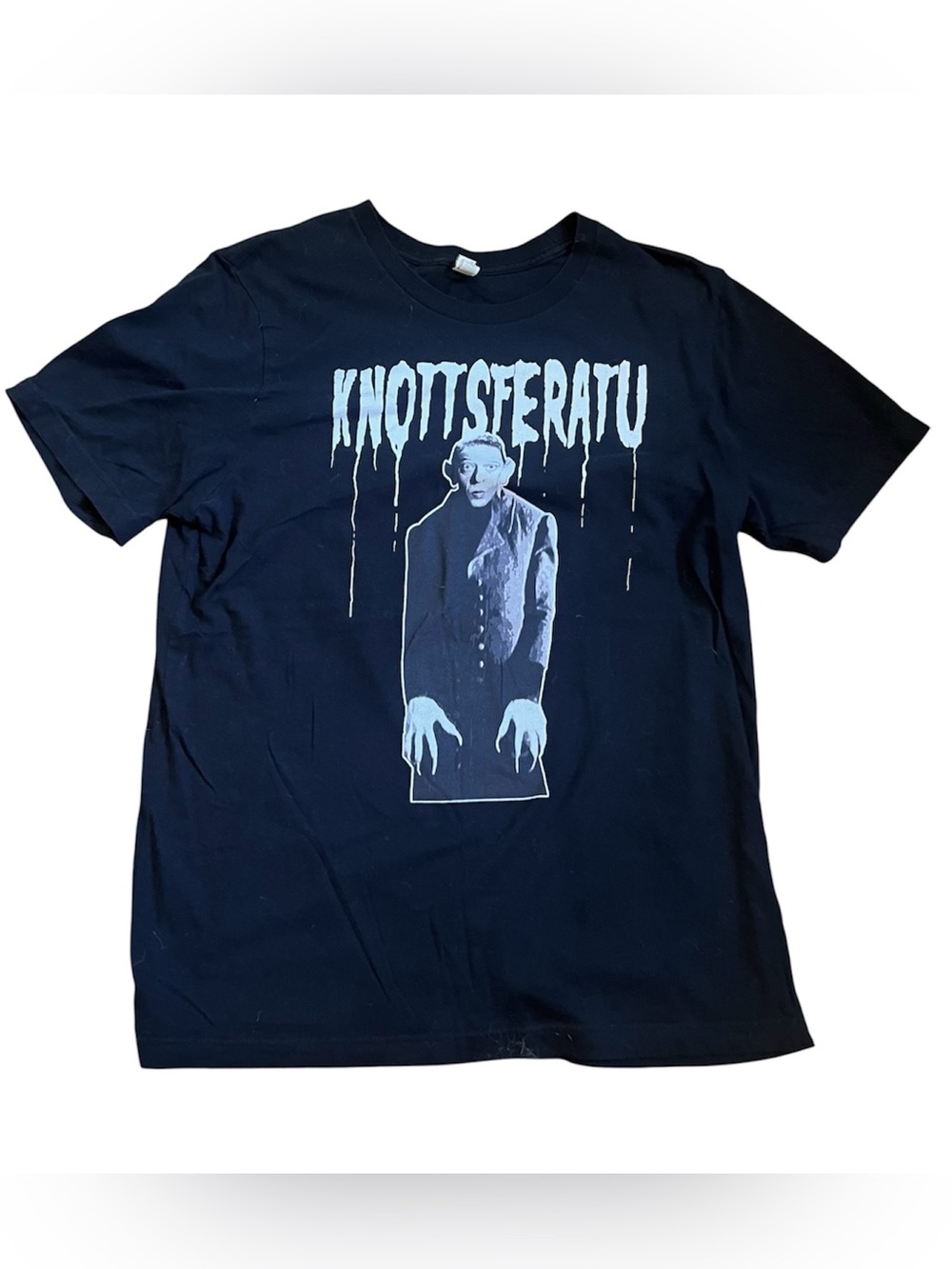 3/$20 💜 KNOTTSFERATU Vampire Halloween Spoopy Comedy Tee L